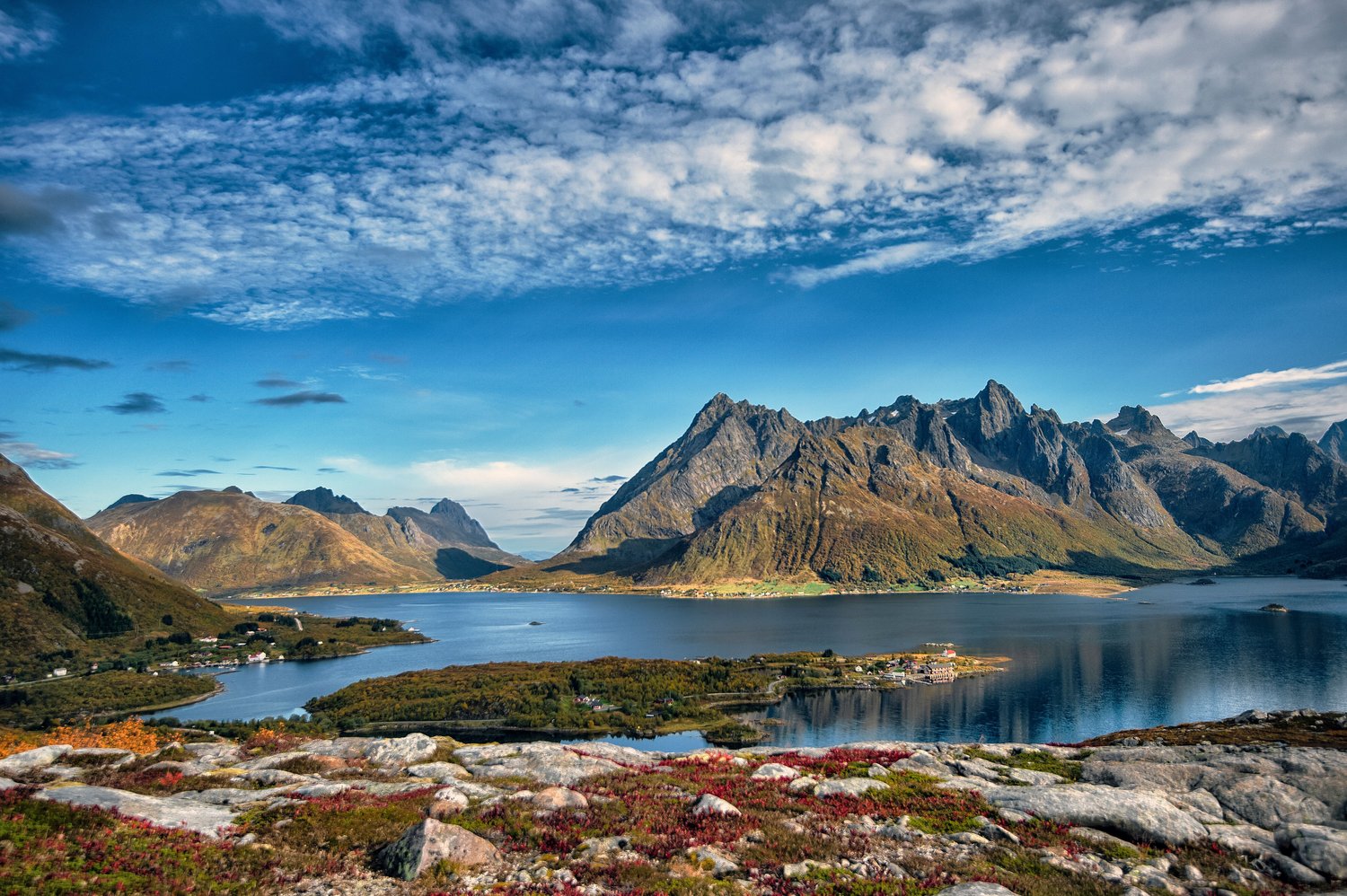 Mountains and Fjord, Lofoten Islands